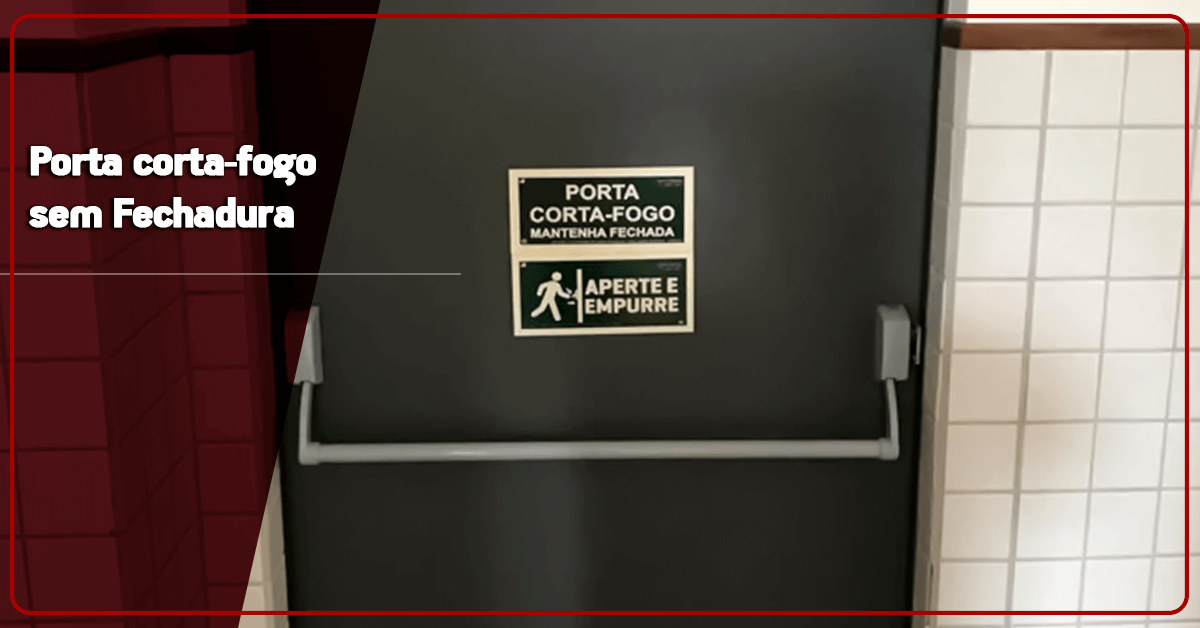 Porta corta-fogo sem Fechadura